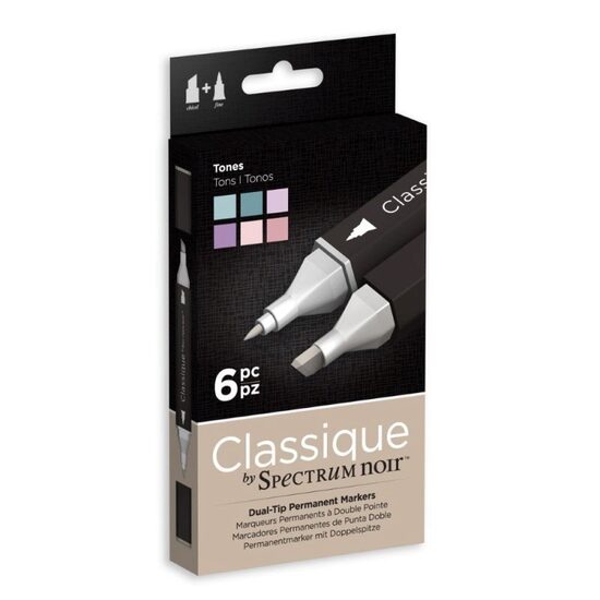 SPECN-CS6-TON Set 6 markere Spectrum Classique TONES - Crafters Companion