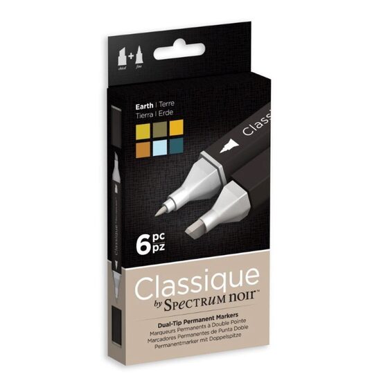 SPECN-CS6-EAR Set 6 markere Spectrum Classique EARTH - Crafters Companion