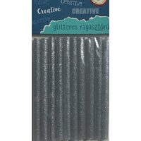 370507 - Set 10 rezerve silicon, glitter argintiu - 0.75x10cm. ANT-CH