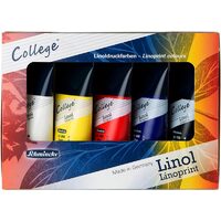 84001097 Set 5 x 75ml Culori pentru linogravura College Linol - Schmincke