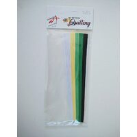 Hartie Quilling 18-5-300 5 nuante - Tonuri Verde