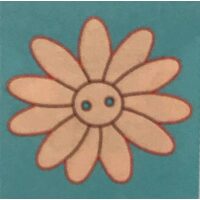 26900 - Set 10 nasturi lemn - floricele - Pentart