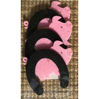 23224 - Set 6 figurine fetru - porcusor si potcoava - aprox 7cm - Pentart