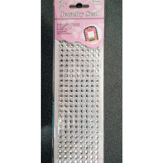 Set 240 strasuri adezive argintii 6mm-Por