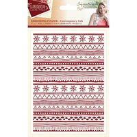 S-SX-EF-CF Placa de embosare Contemporary Folk - Crafters Companion