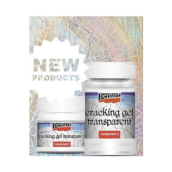 33663 - Gel de crapare transparent, bicomponent 50 si 100ml - Cracking gel transparent - Pentart