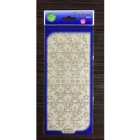 7077 - Sticker auriu cu glitter - stelute - INTER.D