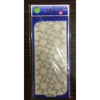 3185 - Sticker argintiu cu glitter - stele - INTER.D