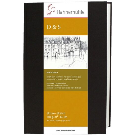 10628323 Bloc pentru schite A6, 140 gr/mp, 62 coli / Sketch Book D&S - Hahnemuhle