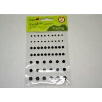 364993 - Perlute adezive negre - 58buc ANT-CH