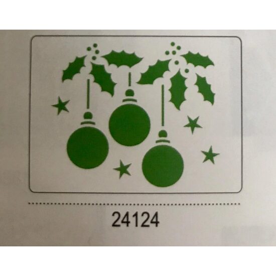 24124 - Sablon plastic A5 , 3D - K9 - globuri - Pentart