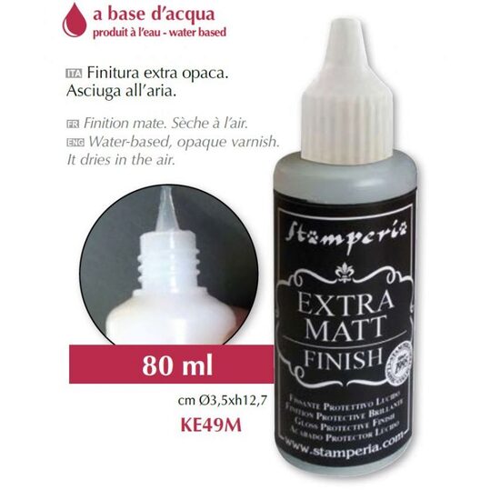 KE49M - Extra matt finish - Lac extra mat - 80ml - Stamperia