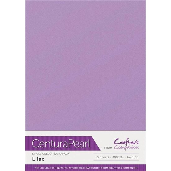 CP10-LILAC Set 10 coli perlate A4, 310 gr - LILAC - Crafters Companion