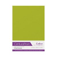 CP10-CHAR Set 10 coli perlate A4, 310 gr - CHARTREUSE - Crafters Companion