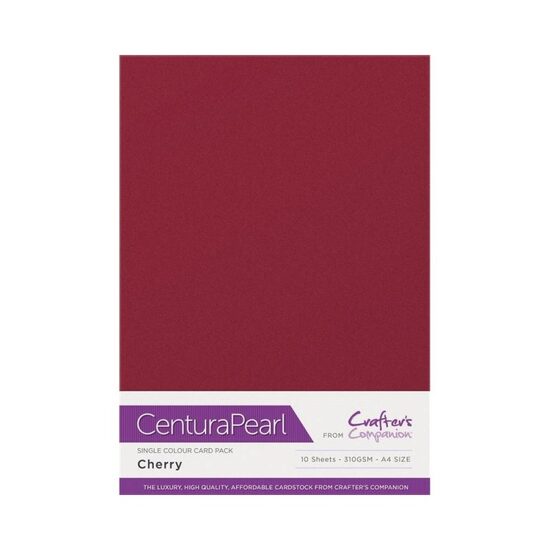 CP10-CHERRY Set 10 coli perlate A4, 310 gr - CHERRY - Crafters Companion