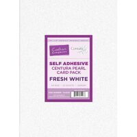 CPA-WHITE-A4 Set 20 coli adezive A4, 300 gr, Centura Pearl - Fresh White - Crafters Companion