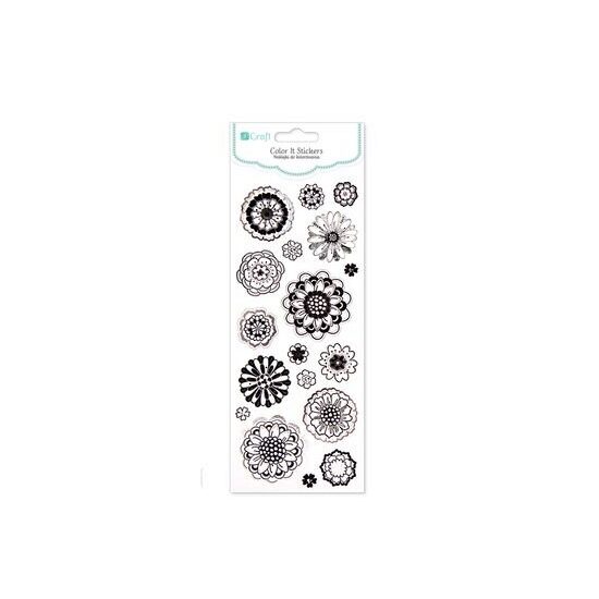 DPNK-049 - Set 18 stickere decorative - Flori - DP CRAFT