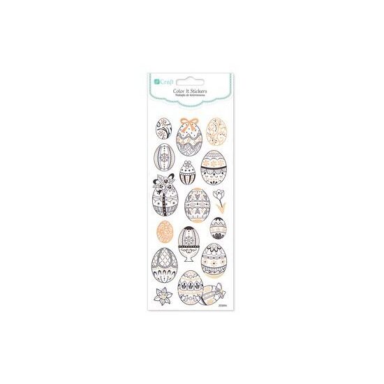 DPNK-052 - Set 16 stickere decorative - Oua Paste - DP CRAFT