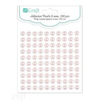 GRPE-041 - Set 100 perlute autoadezive 8 mm - crem - DP CRAFT