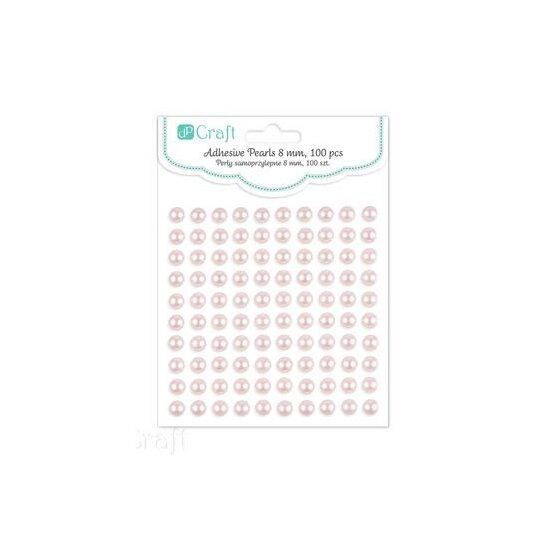 GRPE-041 - Set 100 perlute autoadezive 8 mm - crem - DP CRAFT