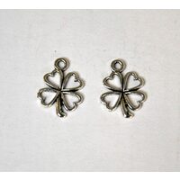 367239D - Charm argintiu trifoi cu 4 foi - aprox 1.8cm - ANT-CH