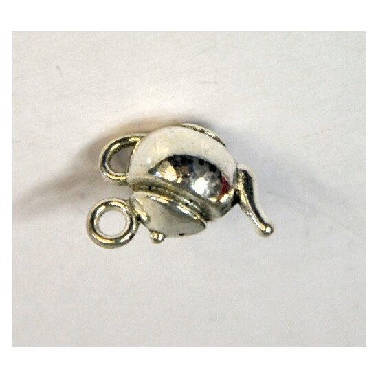 367257 - Charm metalic argintiu, ceainic - aprox 1.8cm - ANT-CH