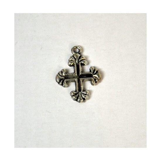 367221D - Charm metalic argintiu - cruciulita - ANT-CH