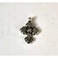 367285D - Charm metalic argintiu - cruciulita - ANT-CH