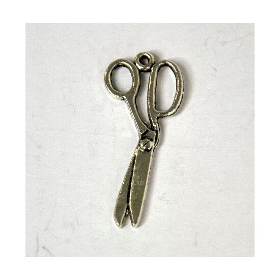 367243D - Charm metalic argintiu - foarfeca - ANT-CH