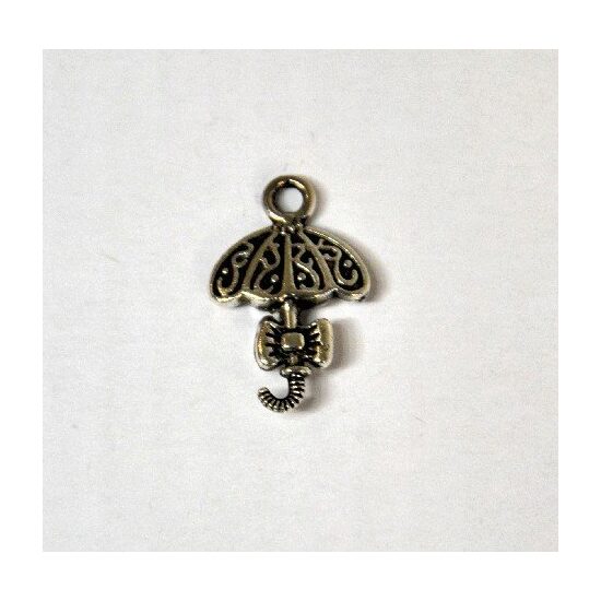 367227D- Charm metalic argintiu - umbrela - ANT-CH