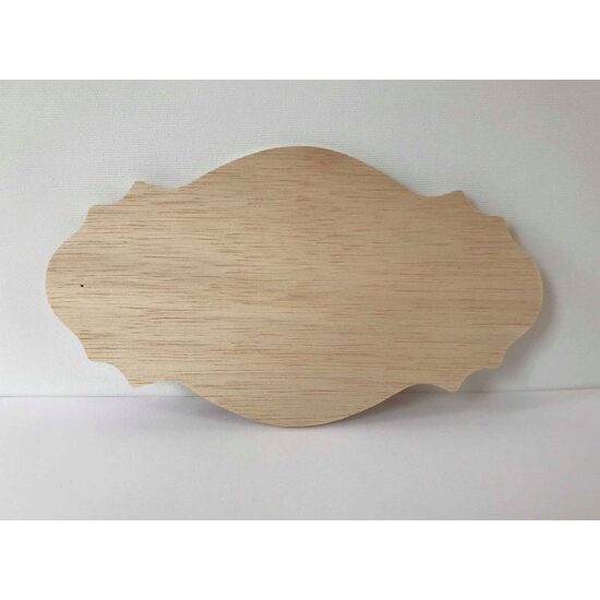 32886 - Tablita, suport placaj cu margini valurite - 13.5x23.5 - Pentart
