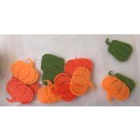 27461 - Set 12 figurine fetru, dovleci aprox. 3.5cm - Pentart