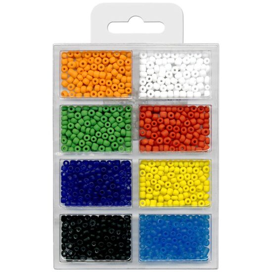 132-20 - Margele sticla 4mm, mix culori, 60gr - Meyco