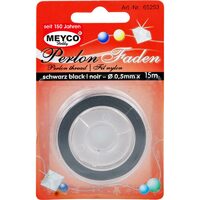 65252 - Rola fir nylon negru 0.3mm x 20m - Meyco