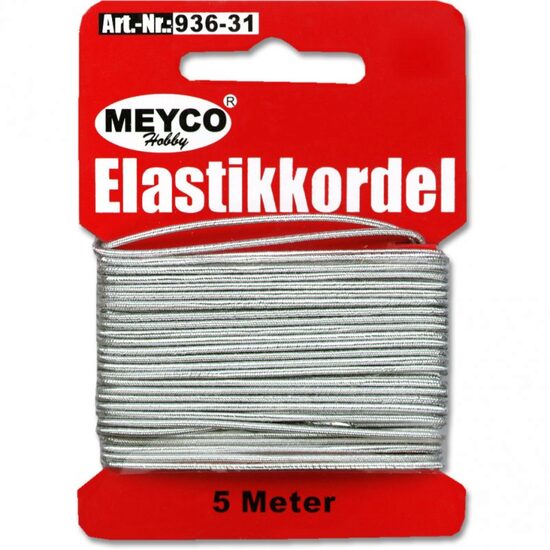 936-31 - Fir elastic argintiu, 1mm x 5m - Meyco
