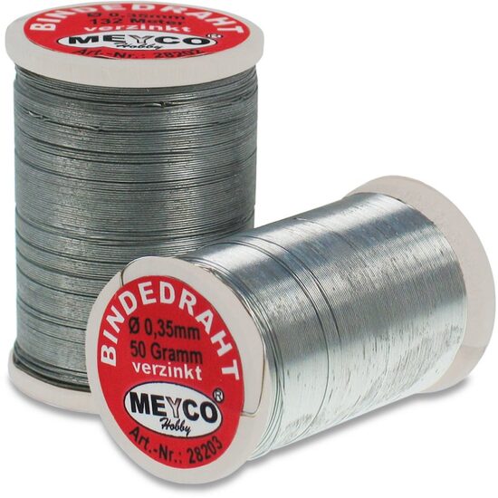 28203 - Bobina sarma argintie zincata , 0.35mm x 120m - Meyco