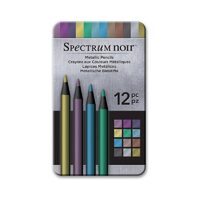 SPECN-MP12 Set 12 creioane metalizate Spectrum Noir Metallic - Crafters Companion
