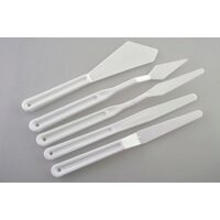 358223 - Set 5 cutite paleta, spacluri plastic alb - ANT-CH