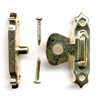 28404 - Set 10 inchizatori metalice, aurii plus cuie, 4 dimensiuni - Meyco