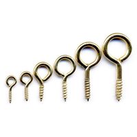 28407 - Set 60 agatatori metalice, inele aurii pt. insurubat, 6 dimensiuni - Meyco