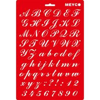 66004 - Sablon 20x31cm ,PVC, litere de mana, H. 22mm - Meyco