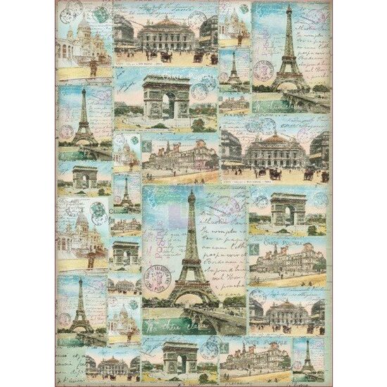 DFG441 - Hartie decoupage 80 gr, 50 x 70, Hydrangeans-DISC