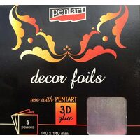 20744 - Set 5 buc folie transfer, dots holografice - Pentart