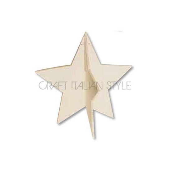 KL407 - STEA LEMN 3D - STAMPERIA 16CM