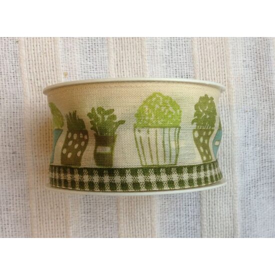 Panglica verde cu ghivece - 40mm x 10m - DIEND