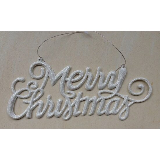 DD37039 - Decoratiune alba - Merry Christmas - 25 x 9 cm - DIEND