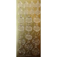 Sticker auriu - globuri - 974 - INTER.D