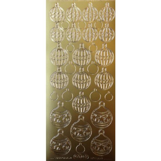 Sticker auriu - globuri - 974 - INTER.D