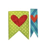 K - 659958 Cutter Bigz - Banners & Hearts - Sizzix