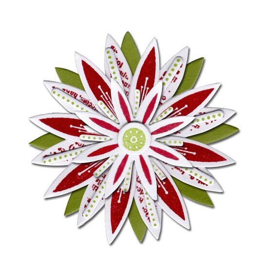 D - 658621 Set 6 cuttere Framelits + 5 stampile - Flowers, Star - Sizzix